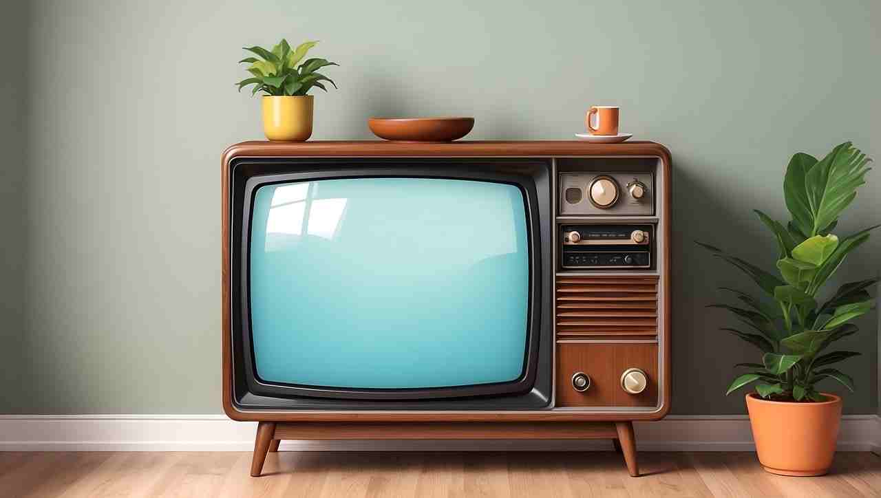 alter Fernseher aus den Anfangsjahren - KI generiert by geralt @ pixabay.com